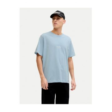 Tricou de barbati -  din bumbac organic - albastru