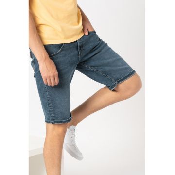 Bermude din denim Sling Shot - Albastru inchis