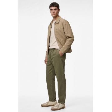 Blugi regular fit cu talie medie - Kaki