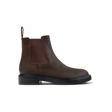 Ghete Chelsea de piele nabuc Dean - Maro