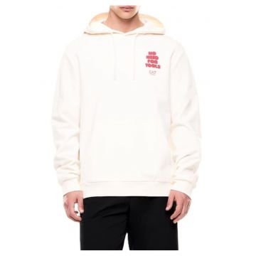 Hanorac barbati TRAIN GRAPHIC SERIES M HOODIE RN COFT SPORTS -  Bumbac - Alb - Alb