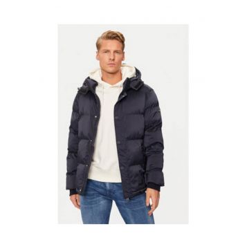 Jacheta de iarna 92% poliester - 8% elastan - bleumarin -