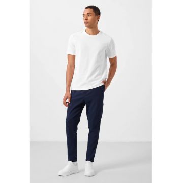 Pantaloni - Barbati - Pantaloni chino TOMMY din gabardina cu croiala dreapta pentru barbati - Albastru marin -