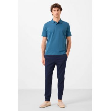 Pantaloni - Barbati - Pantaloni Chino TOMMY Gabardina Croiala Dreapta pentru Barbati - Albastru Marin - INTL - INTL -