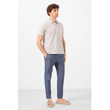 Pantaloni - Barbati - Pantaloni Chino TOMMY Gabardina Croiala Dreapta pentru Barbati - Oxford Blue -