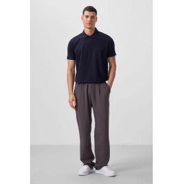 Pantaloni - Barbati - Pantaloni Palazzo cu croiala larga pentru Gri