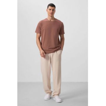 Pantaloni - Barbati - Pantaloni Palazzo cu croiala larga TOMMY pentru Bej Natural -