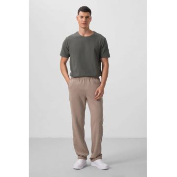 Pantaloni - Barbati - Pantaloni TOMMY barbati cu croiala larga - tip pull-on - Tan Natural -