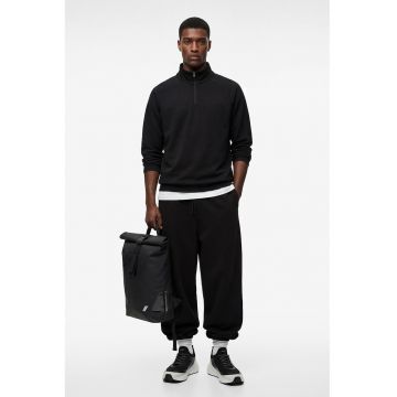 Pantaloni cu buzunare laterale - Negru