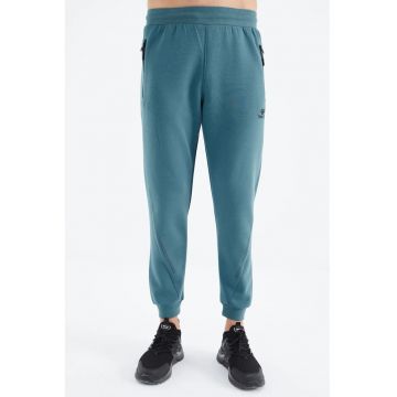Pantaloni de trening - Barbati - Pantaloni de trening tip jogger TOMMY pentru barbati - Albastru Moroccan -