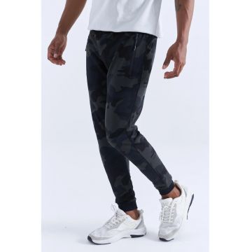 Pantaloni de trening - Barbati - Pantaloni de trening TOMMY barbati - camuflaj - croiala Gri carbune -