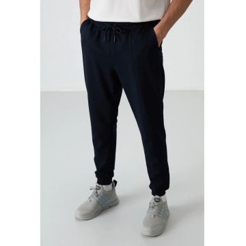 Pantaloni de trening - Barbati - Pantaloni de trening TOMMY din fleece pentru barbati - Negru - Negru