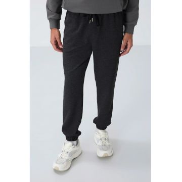 Pantaloni de trening - Barbati - Pantaloni de trening TOMMY din fleece - Regular pentru Gri carbune -