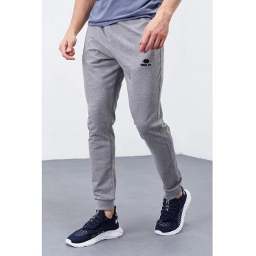 Pantaloni de trening - Barbati - Pantaloni de trening TOMMY din fleece - slim-fit - pentru barbati - Gri -