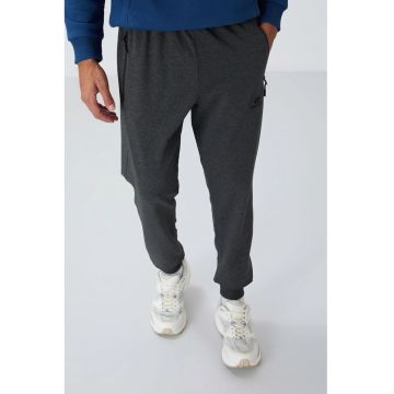Pantaloni de trening - Barbati - Pantaloni de trening TOMMY pentru barbati cu buzunar cu fermoar - Gri carbune - Gri antracit