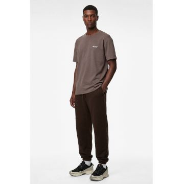 Pantaloni de trening conici cu snururi - Maro inchis