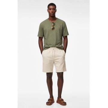 Pantaloni de trening scurti regular fit - Crem