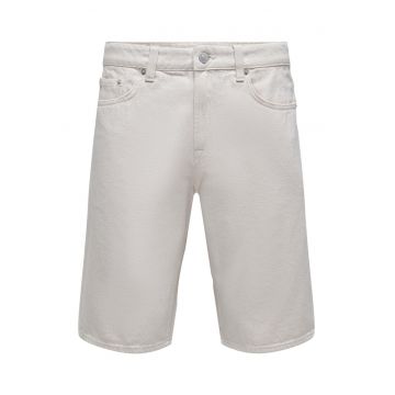 Pantaloni Scurti barbati -  301848226 - Bumbac - Alb - Alb