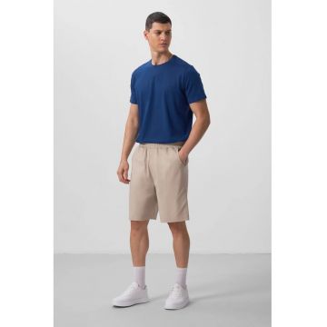 Pantaloni scurti - Barbati - Pantaloni scurti chino tesuti TOMMY pentru barbati - Bej Natural -