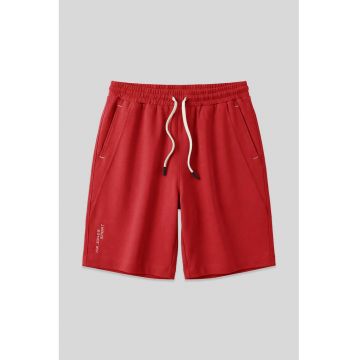 Pantaloni scurti - Barbati - Pantaloni scurti de trening din amestec bumbacTOMMY pentru barbati - Rosu - Rosu