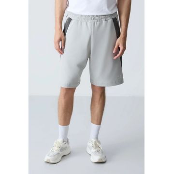 Pantaloni scurti - Barbati - Pantaloni scurti de trening din amestec de bumbac TOMMY pentru barbati - Gri deschis - Gri deschis