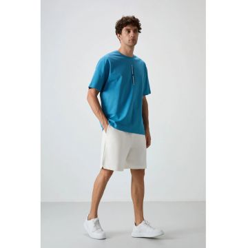 Pantaloni scurti - Barbati - Pantaloni scurti de trening din bumbac-poliester TOMMY pentru barbati - Alb