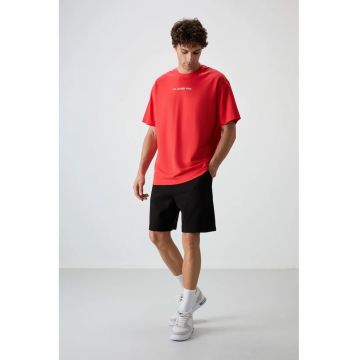 Pantaloni scurti - Barbati - Pantaloni scurti de trening din bumbac-poliester TOMMY pentru barbati - Negru -
