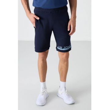 Pantaloni scurti - Barbati - Pantaloni scurti de trening din fleece TOMMY pentru barbati - Albastru marin -
