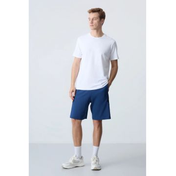 Pantaloni scurti - Barbati - Pantaloni scurti de trening din fleece TOMMY pentru barbati - Albastru marin -