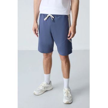 Pantaloni scurti - Barbati - Pantaloni scurti de trening din fleece TOMMY pentru barbati - Bleumarin