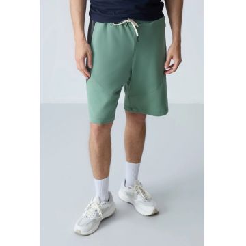 Pantaloni scurti - Barbati - Pantaloni scurti de trening din fleece TOMMY pentru barbati - Verde salvie -