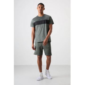 Pantaloni scurti - Barbati - Pantaloni scurti de trening din poliester TOMMY pentru barbati - Gri ardezie -