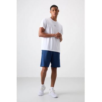Pantaloni scurti - Barbati - Pantaloni scurti de trening din tricot de poliester TOMMY pentru barbati - Albastru marin -