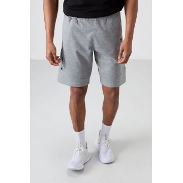 Pantaloni scurti - Barbati - Pantaloni scurti de trening TOMMY pentru barbati - Gri deschis -