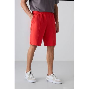 Pantaloni scurti - Barbati - Pantaloni scurti de trening TOMMY pentru barbati - Rosu -