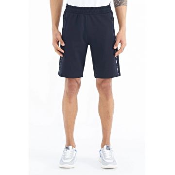 Pantaloni scurti - Barbati - Pantaloni scurti de trening tricotati TOMMY pentru barbati - Negru - Negru