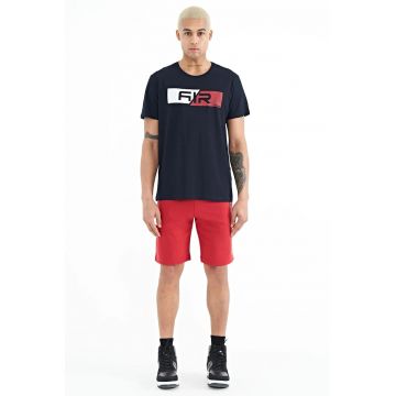 Pantaloni scurti - Barbati - Pantaloni scurti din fleece TOMMY pentru barbati - Rosu -