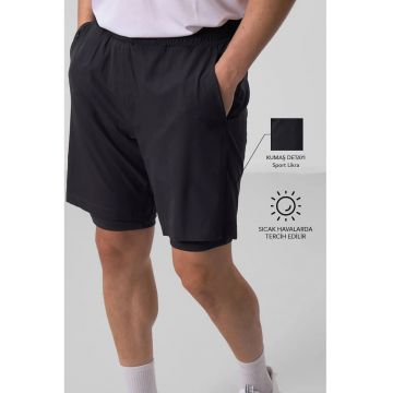 Pantaloni scurti - Barbati - Pantaloni scurti TOMMY Regular Fit din jerseu pentru barbati - Negru -