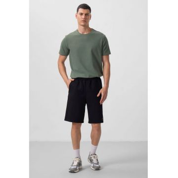 Pantaloni scurti - Barbati - TOMMY Pantaloni scurti supradimensionati din amestec de bumbac - Negru