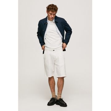 Pantaloni scurti chino cu 4 buzunare - Alb