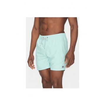 Pantaloni scurti de baie barbati  EBYJV00134-GEP0 - Poliester reciclat - Turcoaz - Turcoaz