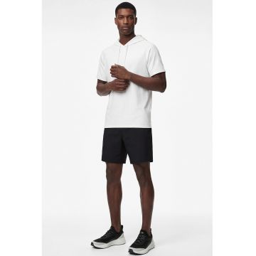 Pantaloni scurti relaxed fit cu buzunare oblice - Gri deschis/Negru stins