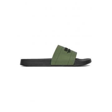Papuci barbati  kaki - material sintetic - design sportiv