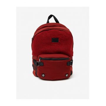 Rucsac din material de plus cu buzunar exterior