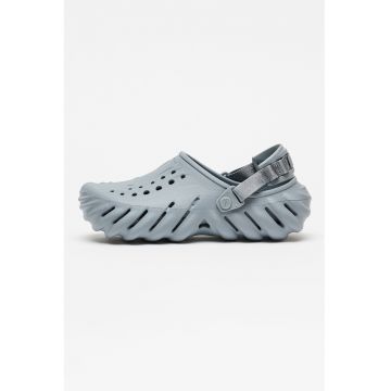 Saboti slingback unisex cu aspect masiv Echo - Gri carbune