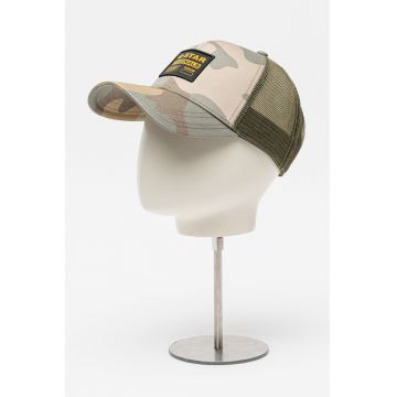 Sapca trucker cu model camuflaj - Verde stins