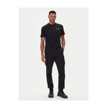 Tricou barbati  negru - bumbac