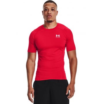 Tricou pentru antrenament HeatGear® - Rosu/Alb