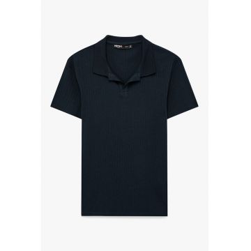 Tricou polo de bumbac - Albastru ultramarin