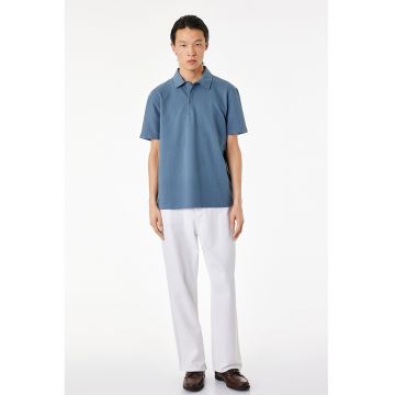 Tricou polo texturat